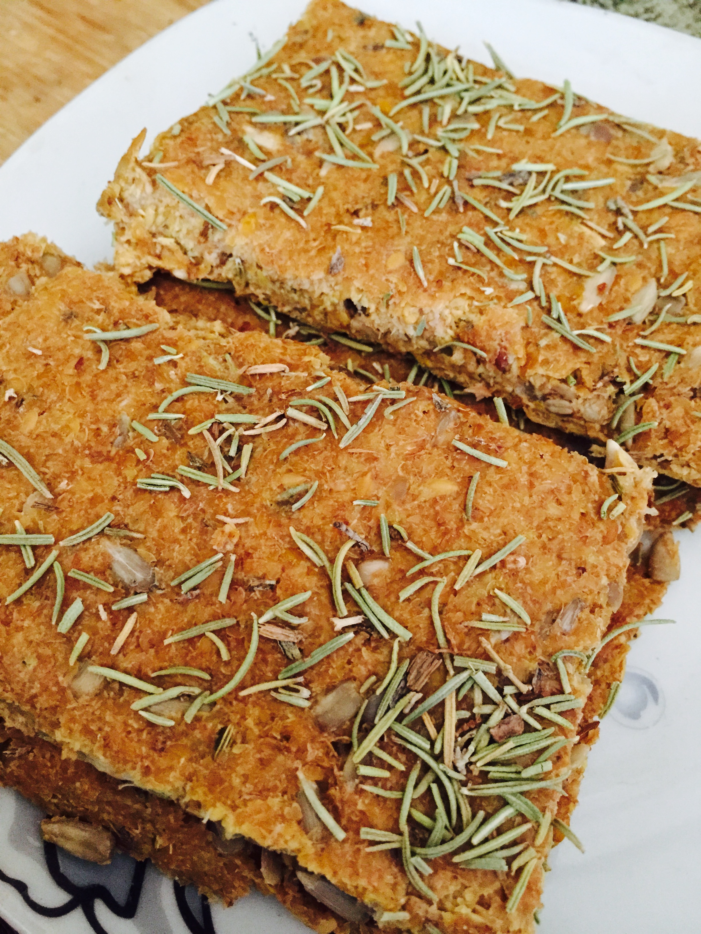 Raw Rosemary, Fennel, Garlic and Herb Bread