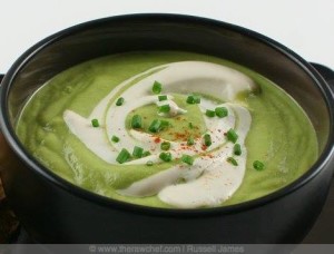 Raw Avocado lIme soup