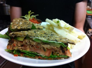 Raw Mexicali Burger with Flax Crackers copy