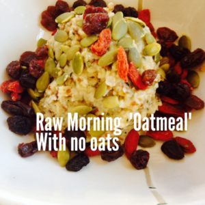 Raw oatmeal with No oats